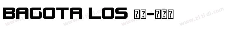 BAGOTA LOS 字体字体转换